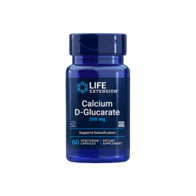Life Extension, Cálcio D -Glucarato 200 mg- 60 Cápsulas